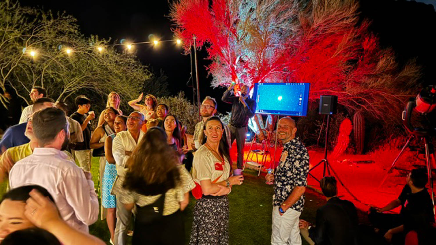 attendees star gazing at re:Source